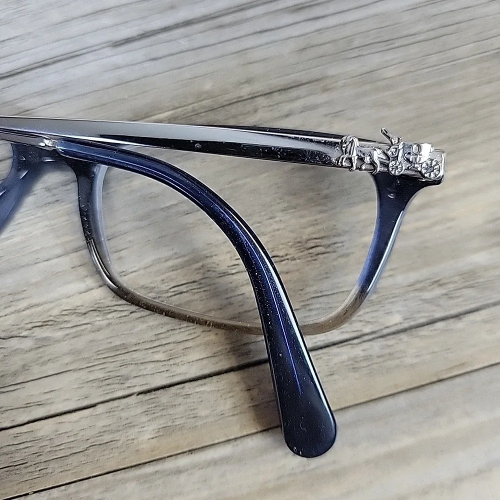 COACH NEW YORK HC6110 5489 Denim Taupe Glitter Gradient Eyeglass Frame 52-16-140